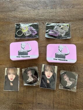 NEW IU The Winning Magnet + Photo Card + Keychain Accessory Set